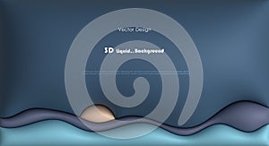 Vector, Illustration abstract element with dynamic shape, gradient color, 3d rendering background. Minimal pattern geometric shape