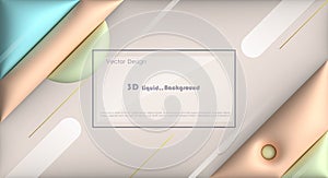 Vector, Illustration abstract element with dynamic shape, gradient color, 3d rendering background. Minimal pattern geometric shape