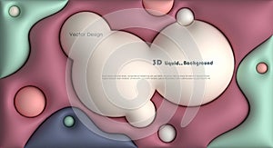 Vector, Illustration abstract element with dynamic shape, gradient color, 3d rendering background. Minimal pattern geometric shape