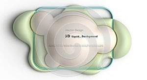 Vector, Illustration abstract element with dynamic shape, gradient color, 3d rendering background. Minimal pattern geometric shape