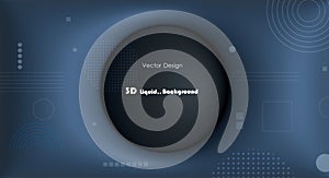 Vector, Illustration abstract element with dynamic shape, gradient color, 3d rendering background. Minimal pattern geometric shape