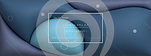 Vector, Illustration abstract element with dynamic shape, gradient color, 3d rendering background. Minimal pattern geometric shape