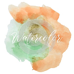 Vector illustration of abstract watercolor splash background