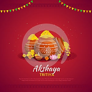 Vector illustration of Akshaya tritiya photo