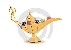 Vector illustration of aladdin's magic lamp