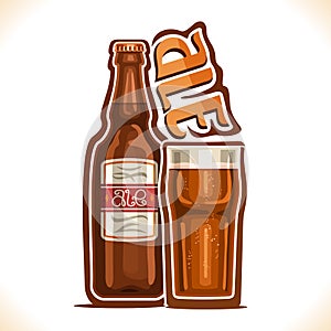 Vector illustration of alcohol drink Ale