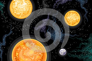 Vector illustration of Alpha Centauri Stellar System