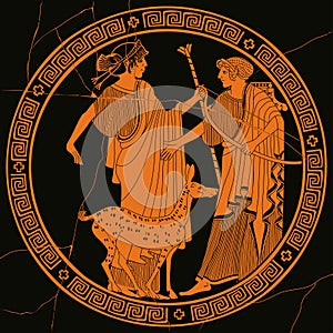 Vector Greek drawing.