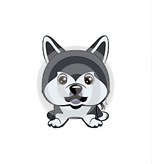 Vector illustration of Angry Dog