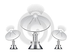 Vector illustration of antenna