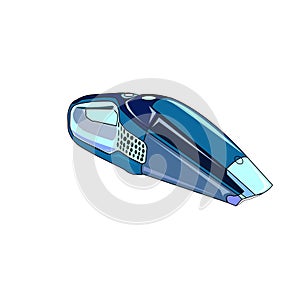 The vector illustration of the ÃÂ¼anual vacuum cleaner photo