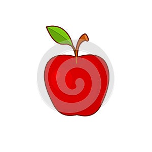 Vector illustration of apple fruit