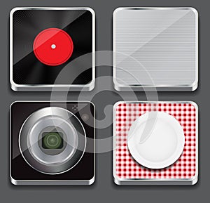 Vector illustration of apps icon set