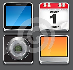 Vector illustration of apps icon set