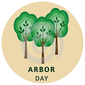 Vector illustration for arbor day