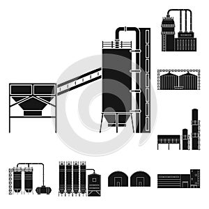 Vector illustration of architecture and technology sign. Collection of architecture and building stock symbol for web.