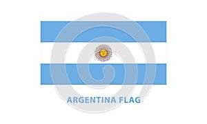Vector illustration of a argentina flag independence day