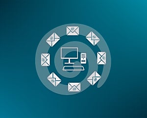 Vector illustration, background with gradient