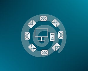 Vector illustration, background with gradient