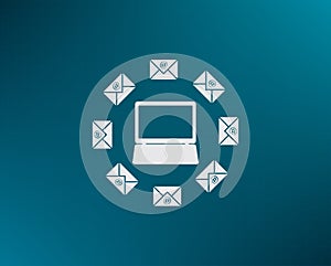 Vector illustration, background with gradient