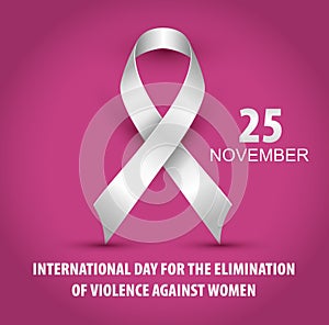 Vector illustration of a Background For International Day for the Elimination of Violence Against Women.