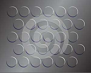 Background The round pattern texture on the rubber mats