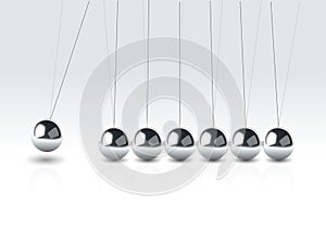 Vector illustration of balancing balls