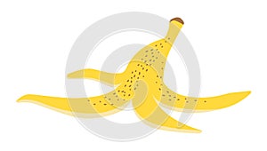 Vector illustration of a banana peel