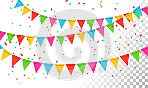 Vector Illustration Banderol Party Celebration Background photo