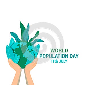 Vector illustration,banner or poster of world population day