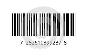 Illustration of barcode icon photo