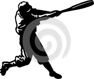 Baseball Batter Vector Illustration