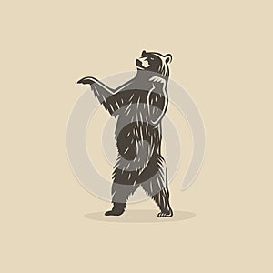 Vector illustration of bear