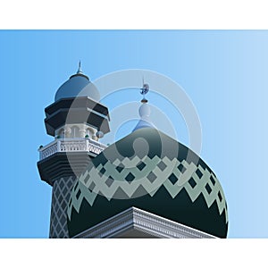 Vector illustration of beautiful mosque