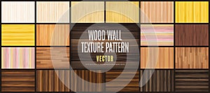 Vector Illustration beauty Wood Wall Floor Texture Pattern Background collection set