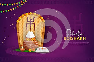 Vector Illustration of pohela boishakh