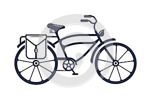 Vector Illustration of the Bicycle.