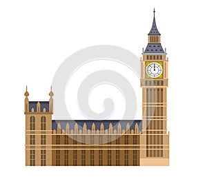 Vector illustration of the Big Ben