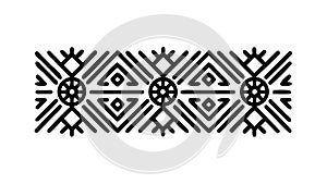 Tribal Pattern Border Vector, vector design Generative AI