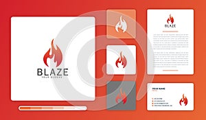 Vector Illustration Blaze Logo Design