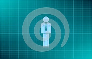 Vector illustration blue background