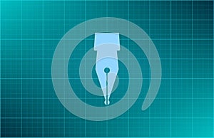 Vector illustration blue background