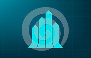 Vector illustration, blue background