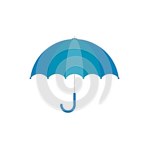 Blue umbrella icon. Blue umbrella isolated