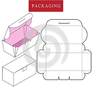 Vector Illustration of Box.Package Template.