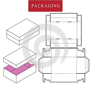 Vector Illustration of Box.Package Template.