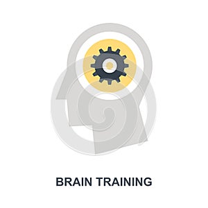 Brain Training icon concept