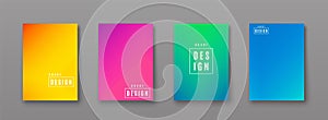 Vector illustration of bright color abstract pattern with line gradient texture photo