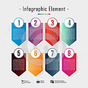 Vector illustration of Business infographics tabs template