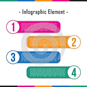 Vector illustration of Business infographics tabs template